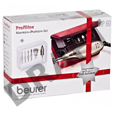 Маникюрно-педикюрный набор Beurer MP60 насадок в компл.:9шт золотистый