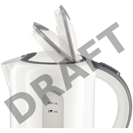 Чайник Bosch TWK7601,об.1,7л, 2200Вт., пластик, белый