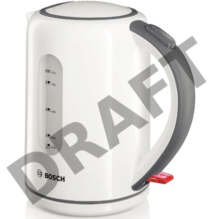 Чайник Bosch TWK7601,об.1,7л, 2200Вт., пластик, белый