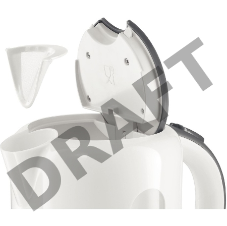 Чайник Bosch TWK7601,об.1,7л, 2200Вт., пластик, белый