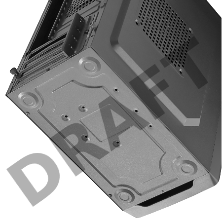 Корпус Ginzzu B180 2*USB 2.0,AU w/o PSU