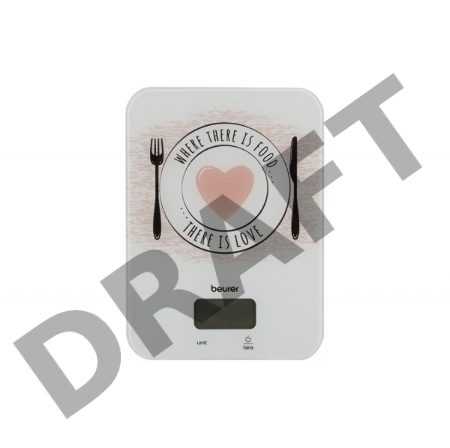 Весы кухонные электронные Beurer KS19 Love макс.вес:5кг рисунок