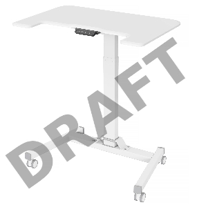 Стол для ноутбука Cactus VM-FDE101 столешница МДФ белый 80x60x123см (CS-FDE101WWT)