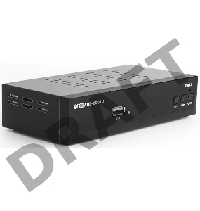 Ресивер эфирный цифровой DVB-T2 HD HD-600RU металл, дисплей, Эфир