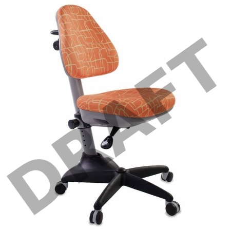 Кресло детское Бюрократ KD-2/G/GIRAFFE оранжевый жираф