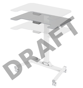 Стол для ноутбука Cactus VM-FDE101 столешница МДФ серый 80x60x123см (CS-FDE101WGY)