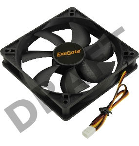 Вентилятор ExeGate EX166176RUS Mirage-S 120x120x25 подшипник скольжения, 1200 RPM, 25dB, 3pin