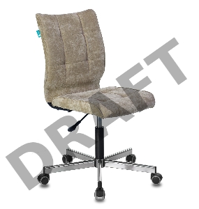 Кресло Бюрократ CH-330M/LT-21 без подлокотников песочный крестовина металл