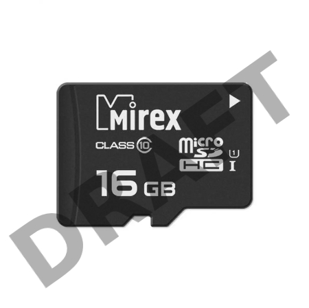 Флеш карта microSDHC MIREX 16GB (UHS-I, class 10)13612-MCSUHS16