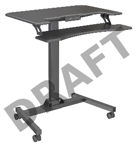 Стол для ноутбука Cactus VM-FDE103 столешница МДФ черный 91.5x56x123см (CS-FDE103BBK)