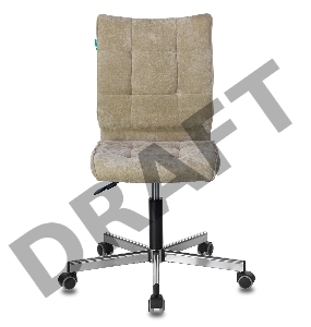 Кресло Бюрократ CH-330M/LT-21 без подлокотников песочный крестовина металл