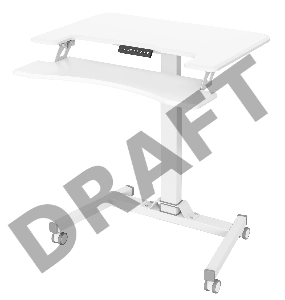Стол для ноутбука Cactus VM-FDE103 столешница МДФ белый 91.5x56x123см (CS-FDE103WWT)