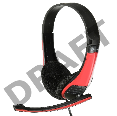 Наушники с микрофоном Oklick HS-M150 черный 2.2м накладные оголовье (NO-003N)