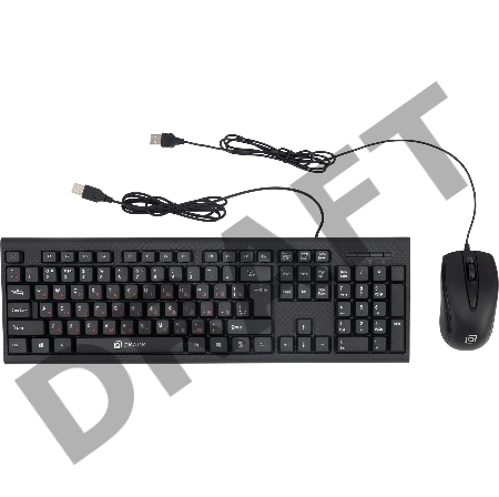 Клавиатура + мышь Oklick 630M клав:черный мышь:черный USB
