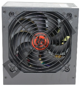 Блок питания Ginzzu CB600 12CM black,24+4p,2 PCI-E(6+2), 4*SATA,3*IDE,оплетка MB, кабель питания