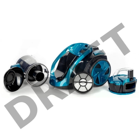 Пылесос EUROSTEK EVC-3001 без мешка Максимальная мощность 2200 Вт., мощность всасывания 400 Вт., регулировка мощности всасывания, технология МУЛЬТИ-ЦИКЛОН, телескопическая металлическая трубка и щетка для пола, объем пылесборника 2,5 литра, защита от пере