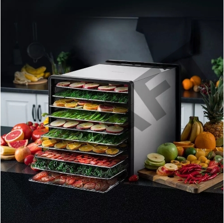 Сушка для фруктов и овощей Kitfort КТ-1924 10под. 630Вт нержавеющая сталь