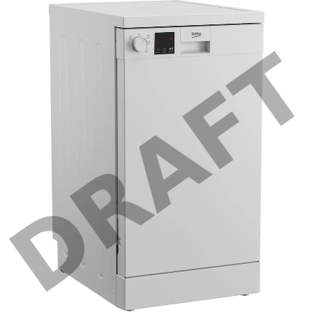 Посудомоечная машина BEKO DVS050W01W 7656108335 Отдельностоящая 45см