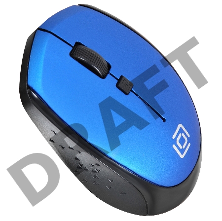 Мышь Oklick 488MW синий/черный оптическая (1600dpi) беспроводная USB (3but)