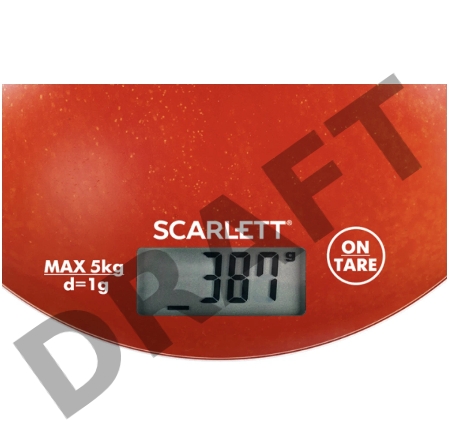 Весы кухонные электронные Scarlett SC-KS57P38 макс.вес:5кг рисунок