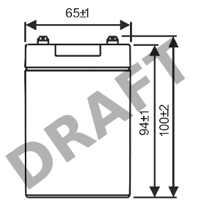 Батарея WBR GP1272 (12V 7.2Ah) F2