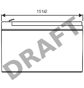 Батарея WBR GP1272 (12V 7.2Ah) F2