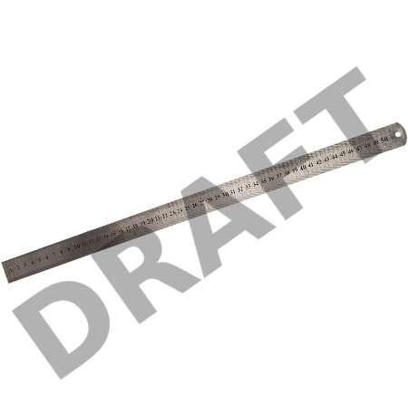 Линейка измерительная, 500 мм, металлическая// Sparta