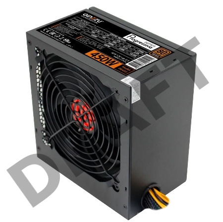 Блок  питания Ginzzu PB450 12CM 80+ black,APFC,20+4p,1 PCI-E(6+2), 4*SATA, 2*IDE, OEM