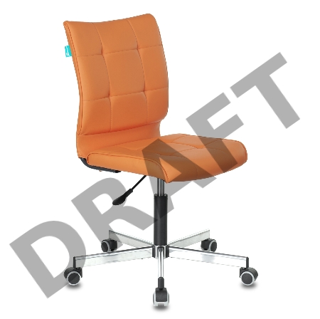 Кресло Бюрократ CH-330M/OR-20 без подлокотников оранжевый искусственная кожа крестовина металл