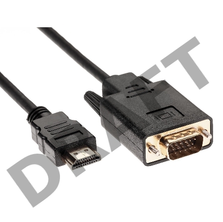Кабель-переходник VCOM CG596-1.8M HDMI --> VGA_M/M 1,8м