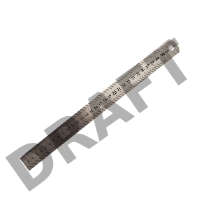 Линейка измерительная, 300 мм, металлическая// Sparta