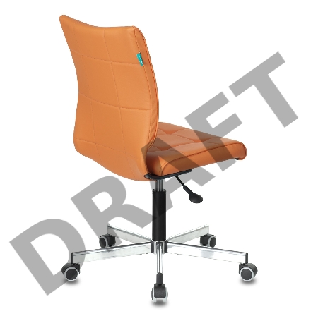 Кресло Бюрократ CH-330M/OR-20 без подлокотников оранжевый искусственная кожа крестовина металл