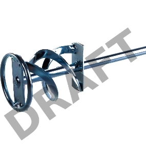 Миксер для красок и штукатурных смесей, 60 х 400 мм, оцинкованный, хвостовик SDS Plus// Denzel