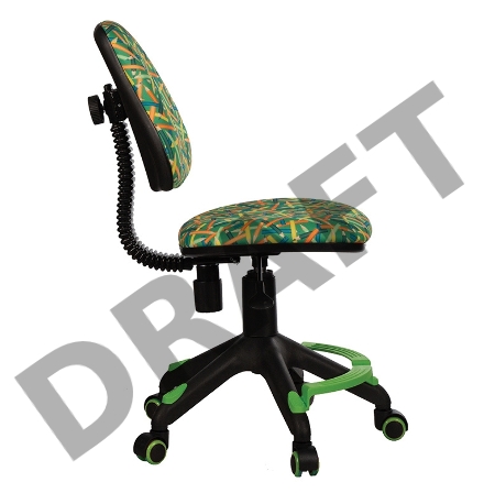 Кресло детское Бюрократ KD-4-F/PENCIL-GN зеленый карандаши колеса зеленый