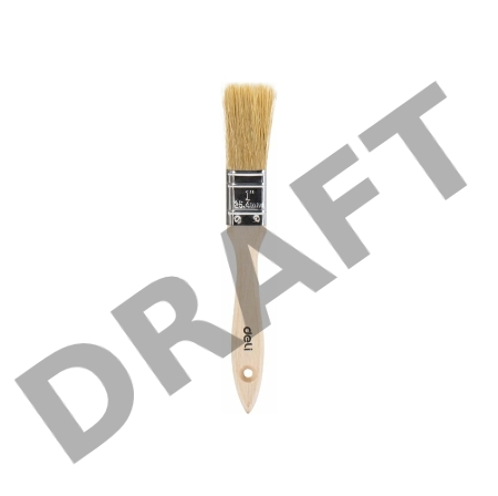 Кисть малярная с деревянной ручкой Deli DL509101 25мм Натуральная щетина