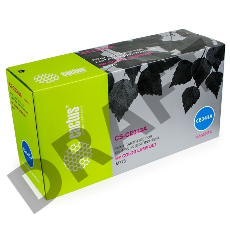 Тонер Картридж Cactus CS-CE343A пурпурный для HP Color LaserJet M775 (16000стр.)