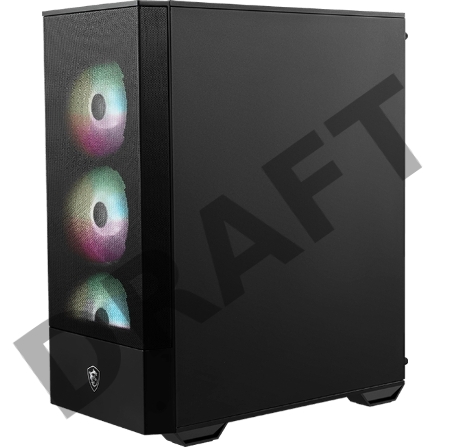 Корпус MSI MAG FORGE 112R 2xUSB 3.0, 4x120mm ARGB Fan, ARGB Control Board, Tempered Glass Window, Brown Box (949679)