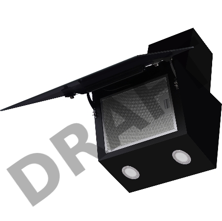 Вытяжка Weissgauff Наклонная, 60см, 1000 м3, периметральное всасывание, поверхность:закаленное стекло, сенсорное управление, черная