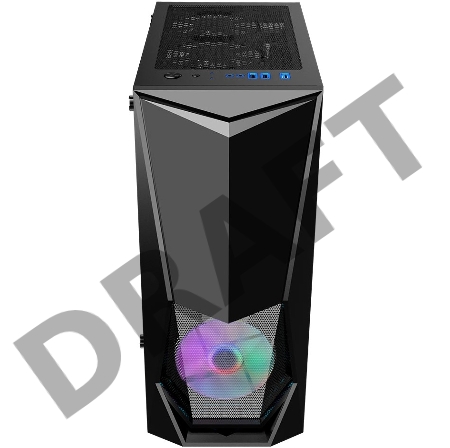 Корпус 1STPLAYER DK-3 BLACK / ATX, tempered glass / 3x 120mm LED fans inc. / DK-3-BK-3G6