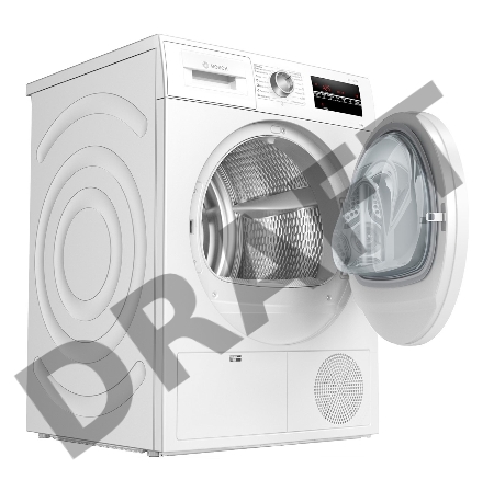 Сушильная машина Bosch WTH85V0KPL отдельностоящая, панель управления на польском языке