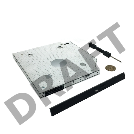 Адаптер оптибей Espada SS95 /optibay, hdd caddy/ SATA/miniSATA /SlimSATA/ 9,5мм для подключения HDD/SSD 2,5” к ноутбуку вместо DVD