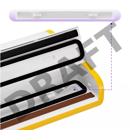 Вакуумный упаковщик Kitfort КТ-1518-2 165Вт белый/желтый