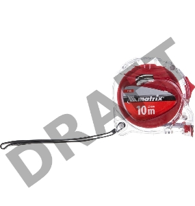 Рулетка MATRIX 31075  crystal 10м х 25мм корпус из поликарбоната