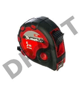 Рулетка MATRIX 31034  status 3 fixations 5мх19мм двухкомпонентный корпус 3 фиксации ленты