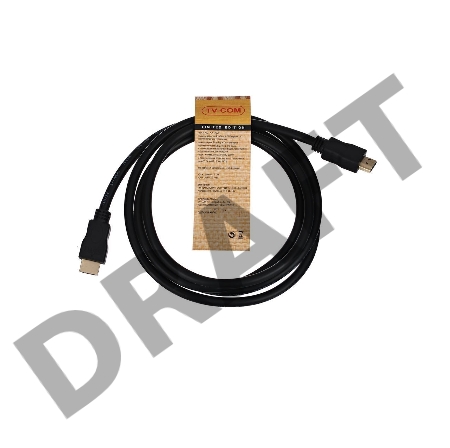 Кабель цифровой TV-COM HDMI19M to HDMI19M, V1.4+3D, 1.8m