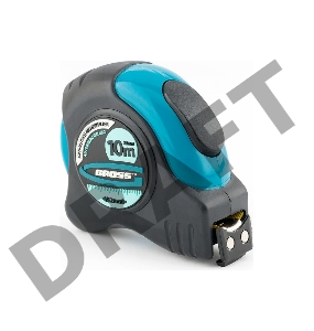 Рулетка GROSS 31115  ''schlagfest'' 10м x 25мм магн. обрез зацеп двухст. шкала автоматич. фиксация