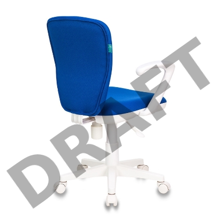 Кресло детское Бюрократ KD-W10AXSN/26-21 синий 26-21 (пластик белый)