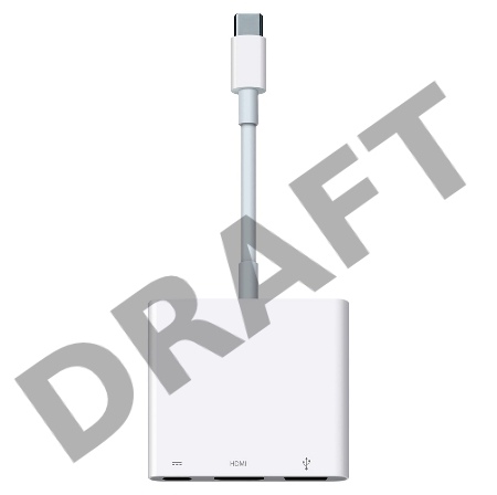 Многопортовый адаптер Apple USB-C Digital AV Multiport Adapter