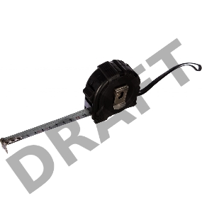 Рулетка MATRIX 31014  black 5мх19мм обрезиненный корпус