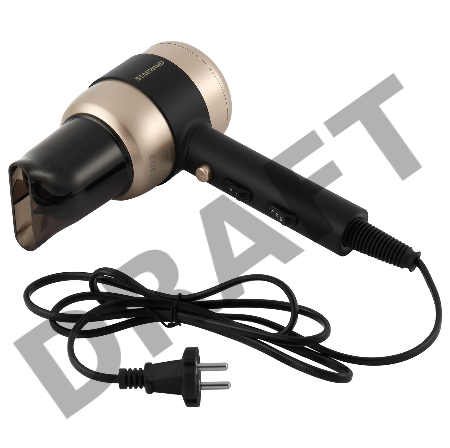 Фен Starwind SHD 7072 1800Вт черный/золотистый